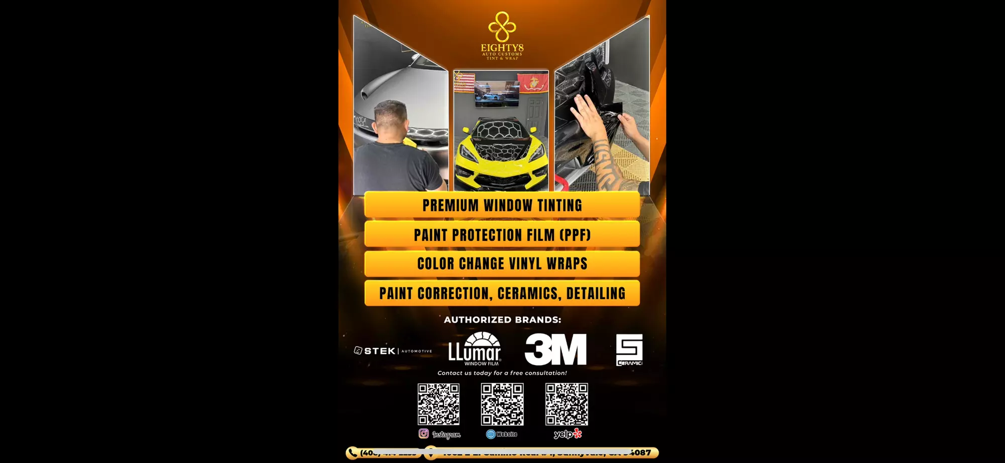 Protect with Full Front Gloss PPF Coverage for Sedan, SUV or Truck at Eighty8 Auto Customs (Up to 64%Off) - Primary Image