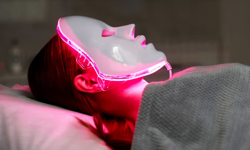 Image 1: Glow Up: 30-Minute LED Light Mask Therapy Treatment at E-Laser Clinic