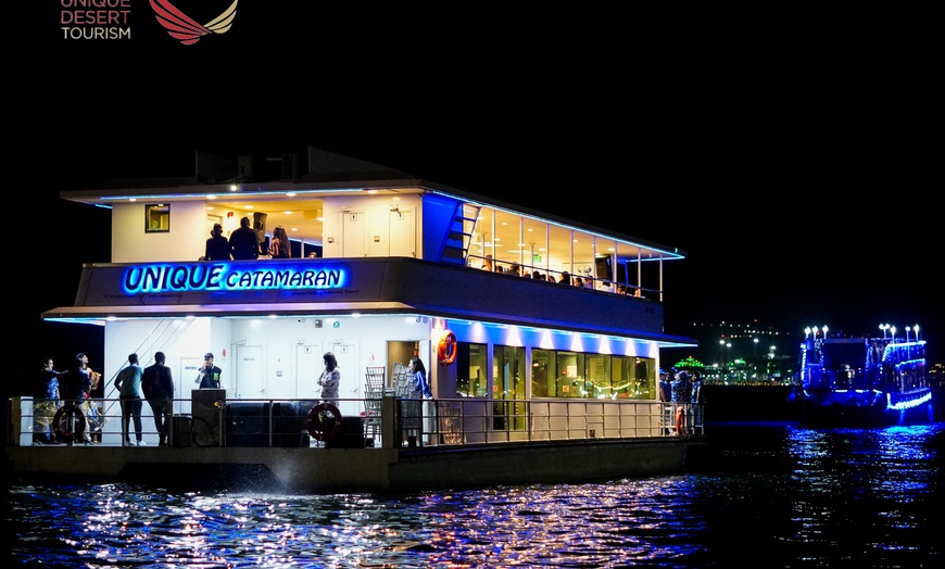 Image 2: Unforgettable Dinner Experience: 5 Star Catamaran Marina Dinner Cruise