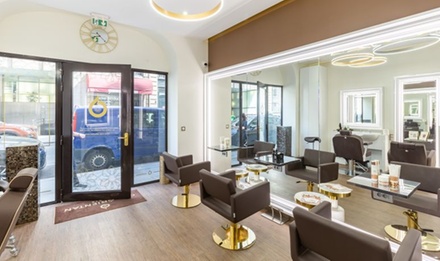 Lissage au tanin cheveux courts de bouclés à frisés - Maison de beauté Luxury