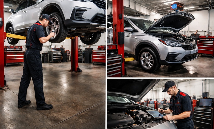 Image 3: Full Synthetic Oil Change Mobile1 (5qts) with Maintenance Inspection 