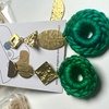 Image 1: Build Your Own Customized Earrings with Metal & Crotchet Pieces