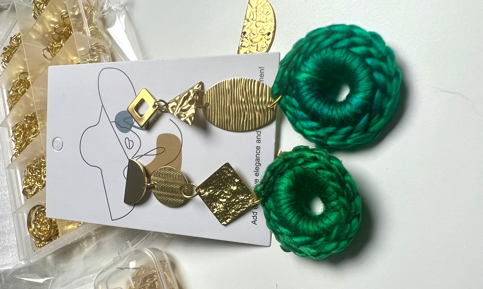 Build Your Own Customized Earrings with Metal & Crotchet Pieces