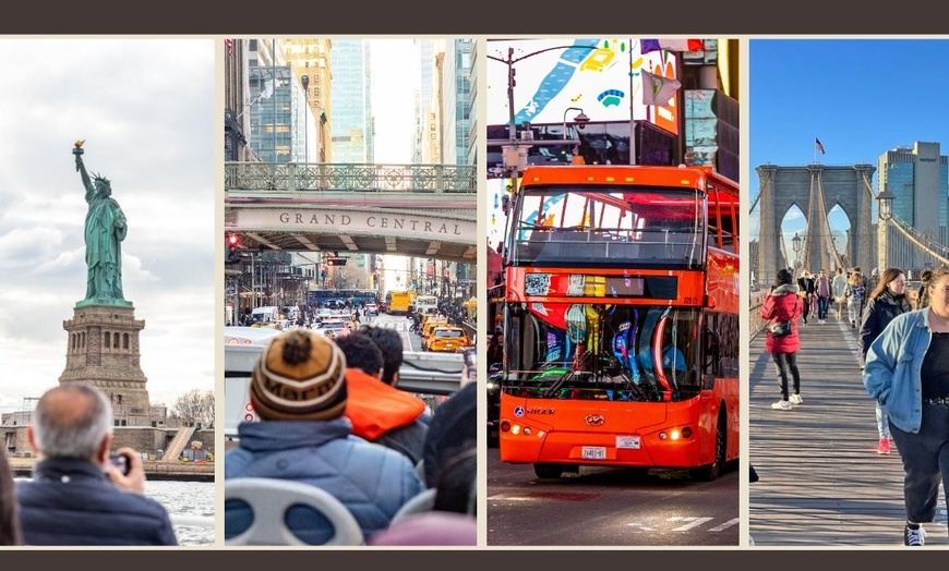 Image 8: 3 Tours-1 Pass: Guided NYC Bus, Liberty Statue Cruise & Walking Tour