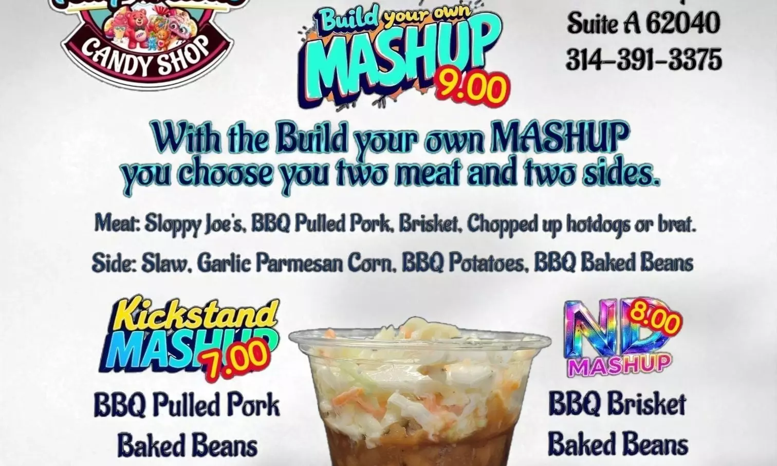 Slider Line-Up Dinner, Slider Line-Up or Kickstand MASHUP Cup