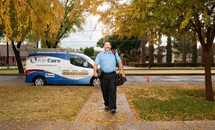 One Unit Tune-Up, Condenser Coil Rinse, 39 Point Inspection - Air Care Cooling and Heating