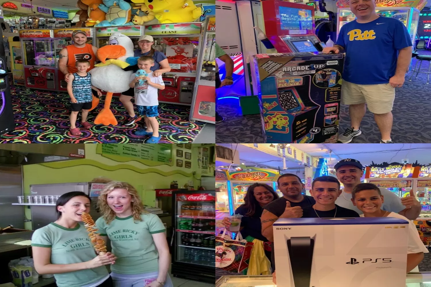 Soft Serve Ice Cream and Game Cards with Prize Tickets for Family Fun 
