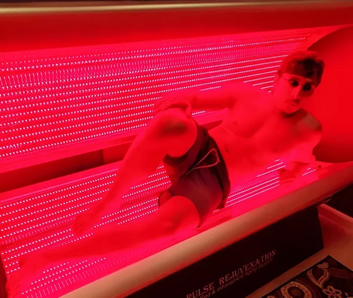 Experience Dual Red-Light Led and Infrared Therapy or One Month Tanning Session (Up to 51% Off)