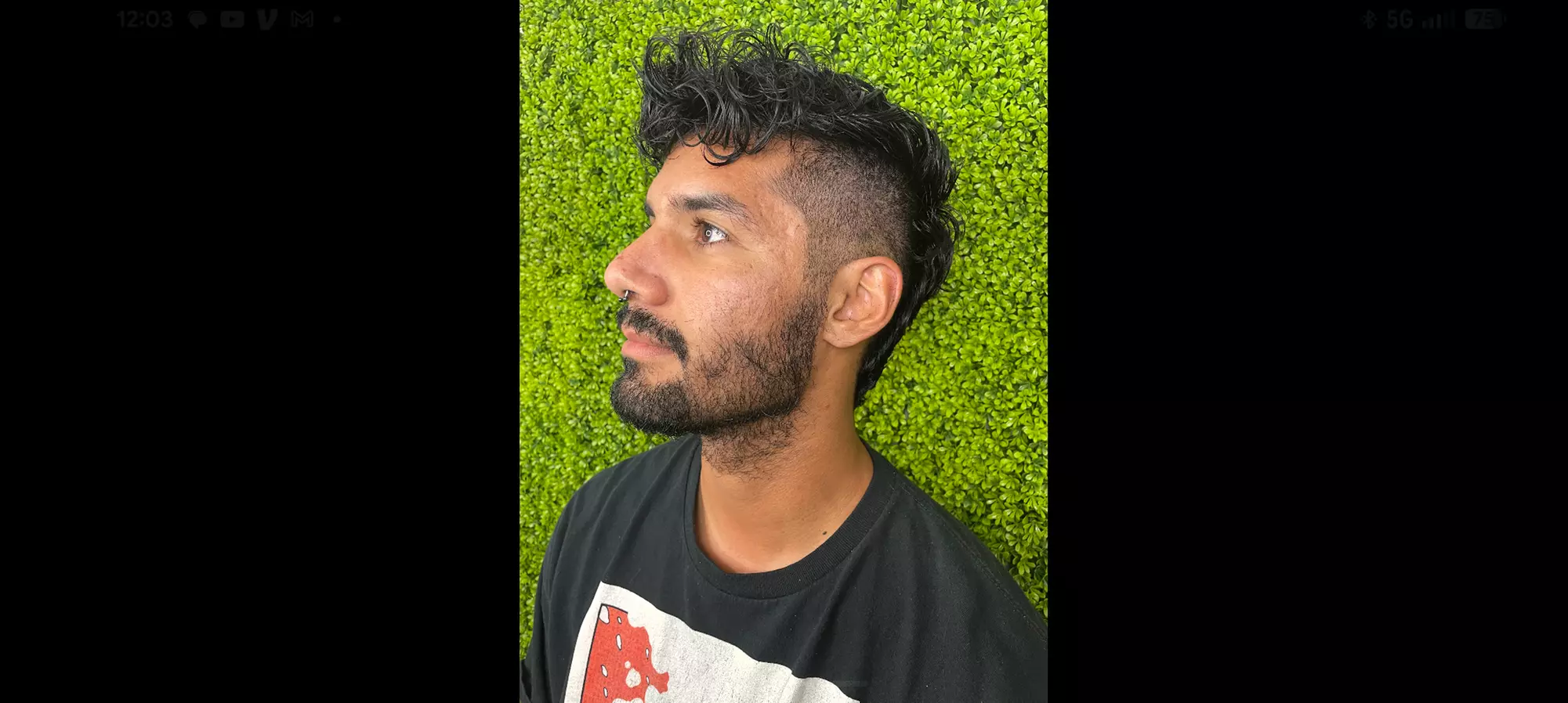 Men's Short Haircut & Style with Shampoo