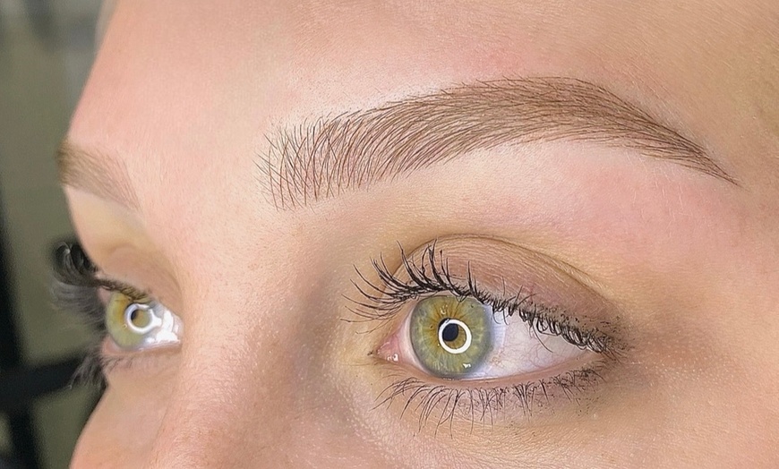 Image 1: Elevate Your Brows: Microblading Session with Optional Touch Up