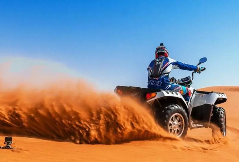 Self-Drive Desert Safari Dubai Package with Quad Biking, BBQ and Show for Up to six (Up to 73% Off) - Primary Image