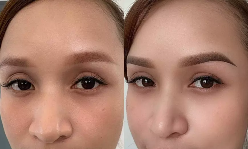 Image 1: New Ombre Powder Brow Tattoo/ Cover Old Tatoo with Ombre Powder Brows