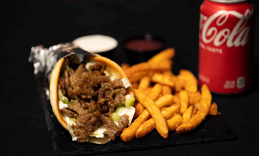 Image 1: Discover The Sizzling Gyro's Mediterranean Delights with Lamb & Beef Gyro Options, enjoy up to 27% off