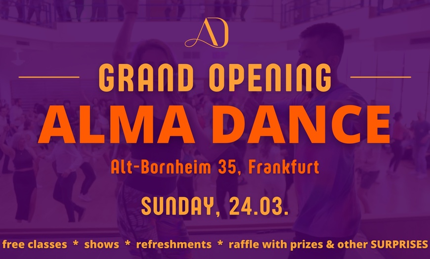 Image 1: Bis zu 48% Rabatt auf den Tanzkurs bei Alma Dance Frankfurt