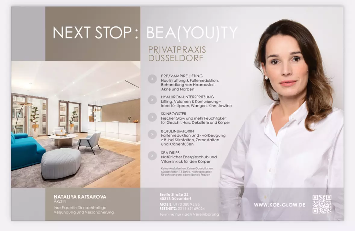 Bis zu 9% Rabatt auf den Beautypaket - Behandlung(en) nach Wahl bei PRIVATPRAXIS Nataliya Katsarova