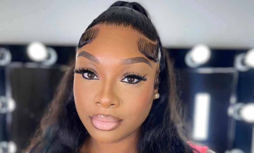 Image 2: Full Face or Eyes and Brows Makeup for a Flawless Look