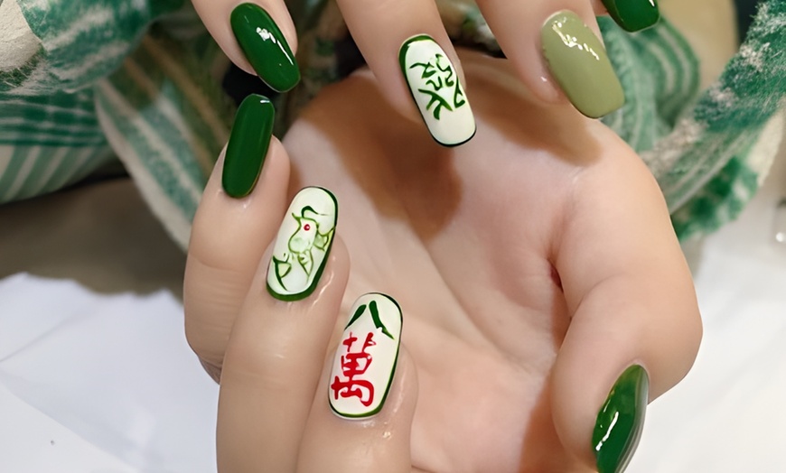 Image 5: Nail Extensions w/ Chair Massage or Hot & Cold Pedi w/ Foot Massage