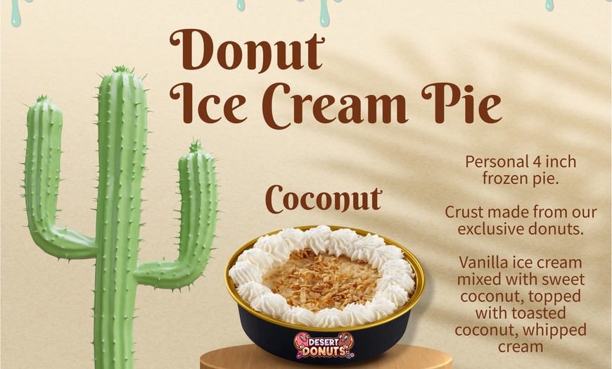 Image 5: 50% off One 4-Inch Donut Ice Cream Pie - 8 Flavors to Choose From