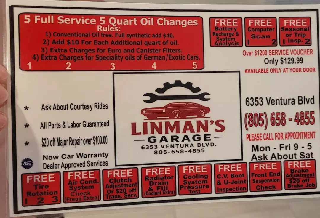 Service Voucher for Professional Vehicle Maintenance at Linman's Garage Inc (Up to 89% Off) - Primary Image