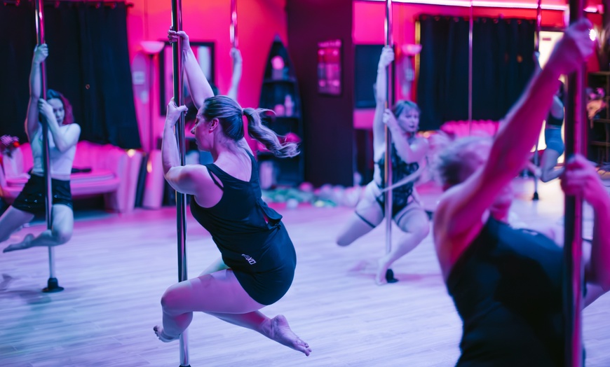 Image 1: Intro to Pole Dance Fitness, Lyra, or Aerial Sling Classes