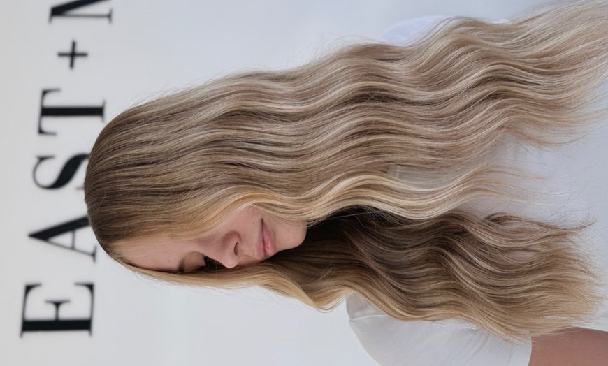 Image 1: Transform Your Look with Full-Head Sew or Tape-In Extensions