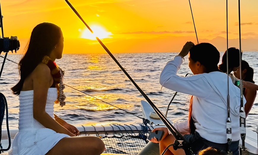 Image 4: Up to 35%Off for 2-Hour Swim & Sunset Sail for One from Island Magic Charters LLC (Waikiki Adventure Sails)