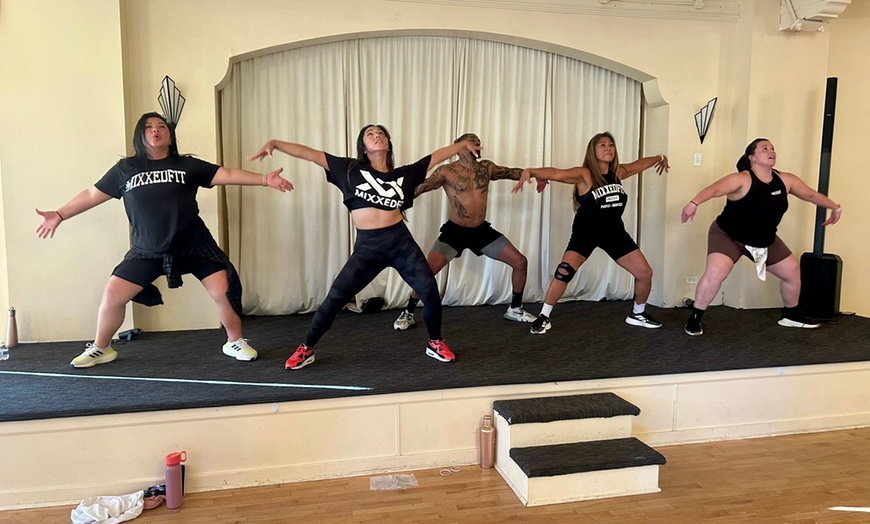 Image 1: Feel the Rhythm: 5 or 10 MixxedFit Classes for an Adult