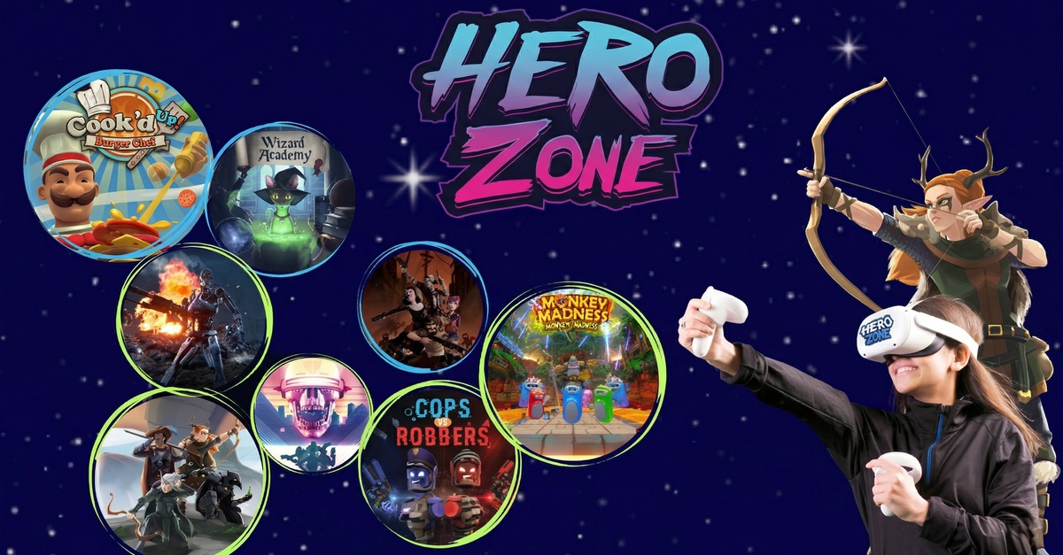 Experiencia de realidad virtual Hero Zone VR en Valencia