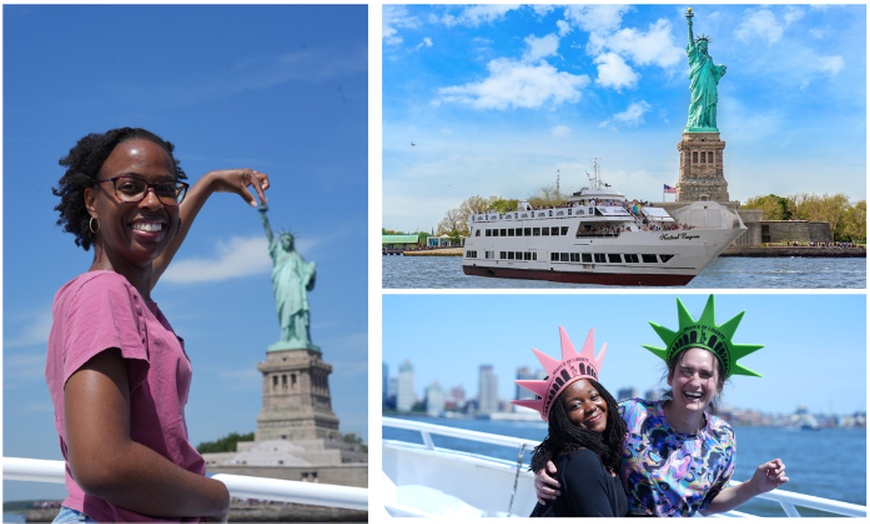 Image 1: VIP NYC Boat Tour: Liberty Views & Souvenirs for Groups of 1–10