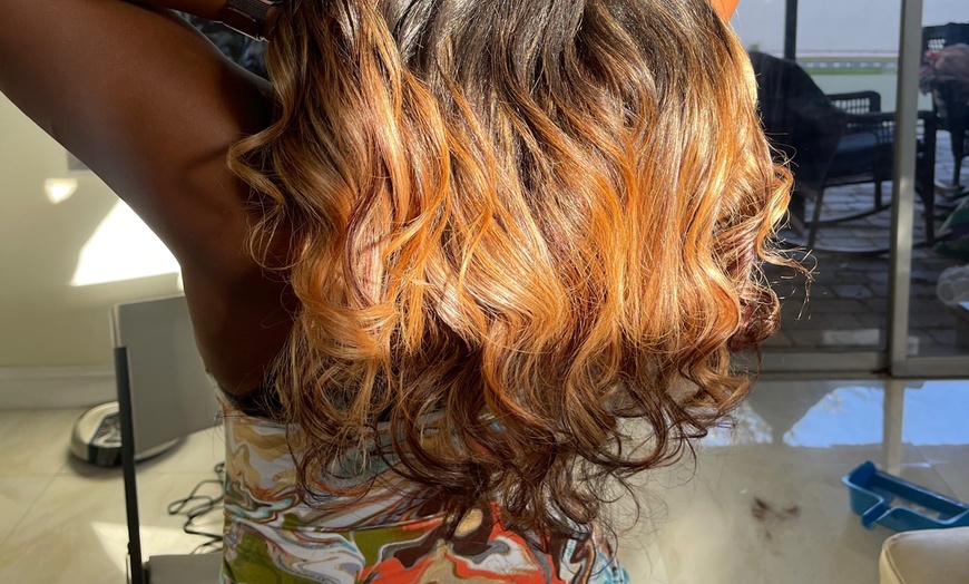 Image 6: Hair Transformations & Styling: Straightening, Color, Extensions