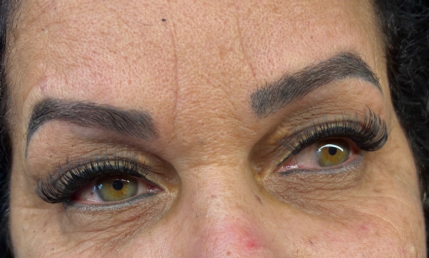 Image 3: Hair Coloring or Group Lash Extensions