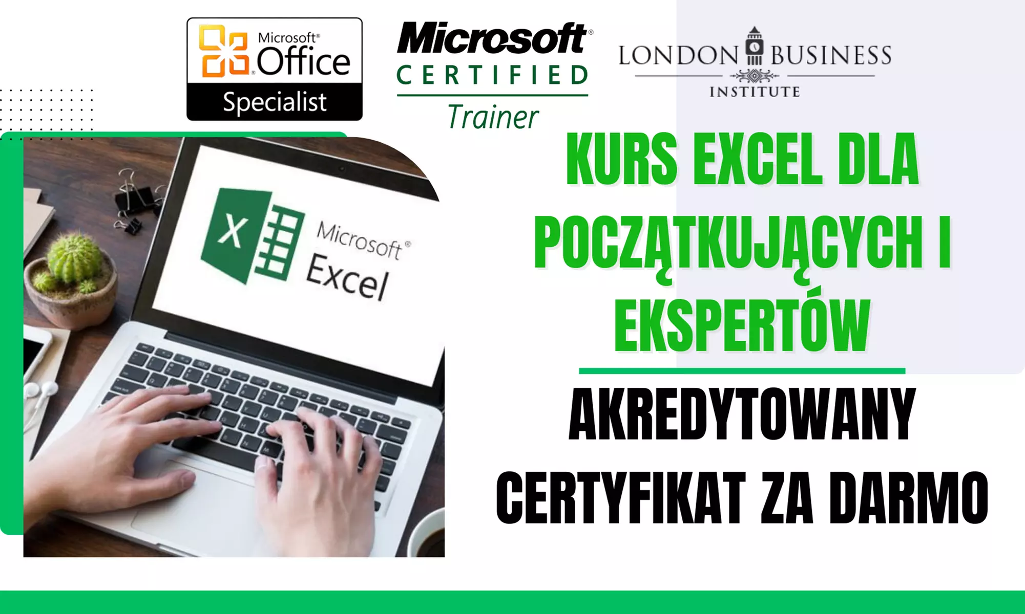 Kurs online Excel oraz bezpłatny akredytowany certyfikat w zestawie