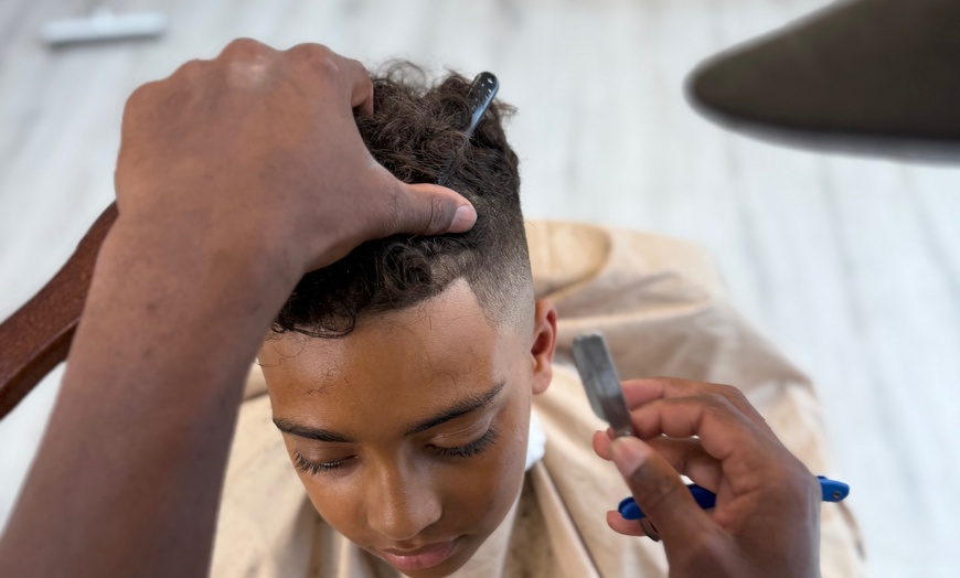 Image 2: Haircut or Skin Fade with Optional Express Hot Towel Shave
