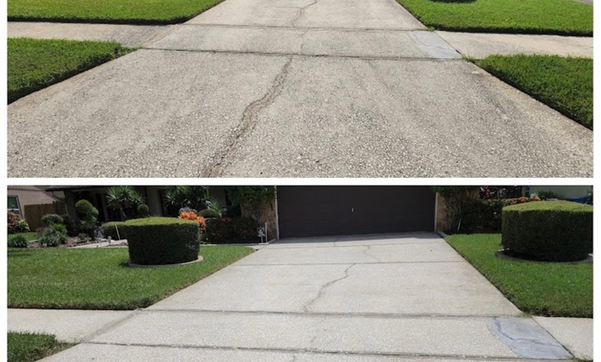 Image 2: Roof Wash, Exterior House Wash, Sidewalk Power Washing, & More
