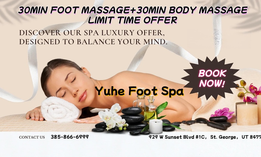 Image 1: Relax with a 30-Min Foot & Body Massage 