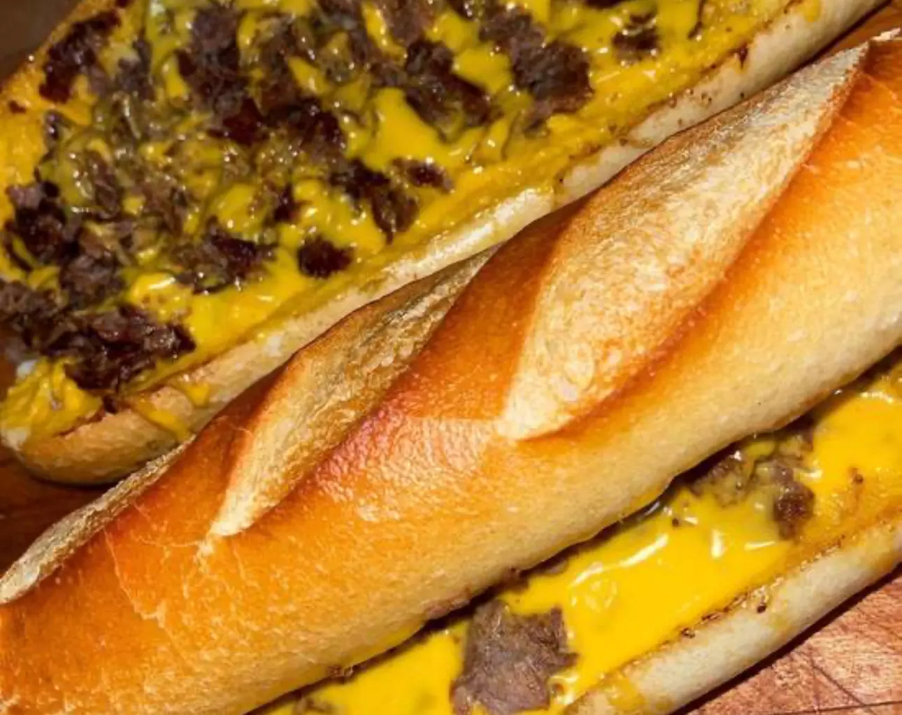 Traditional Cheesesteaks with a Large Fry, Drinks & a Medium Ice Cream