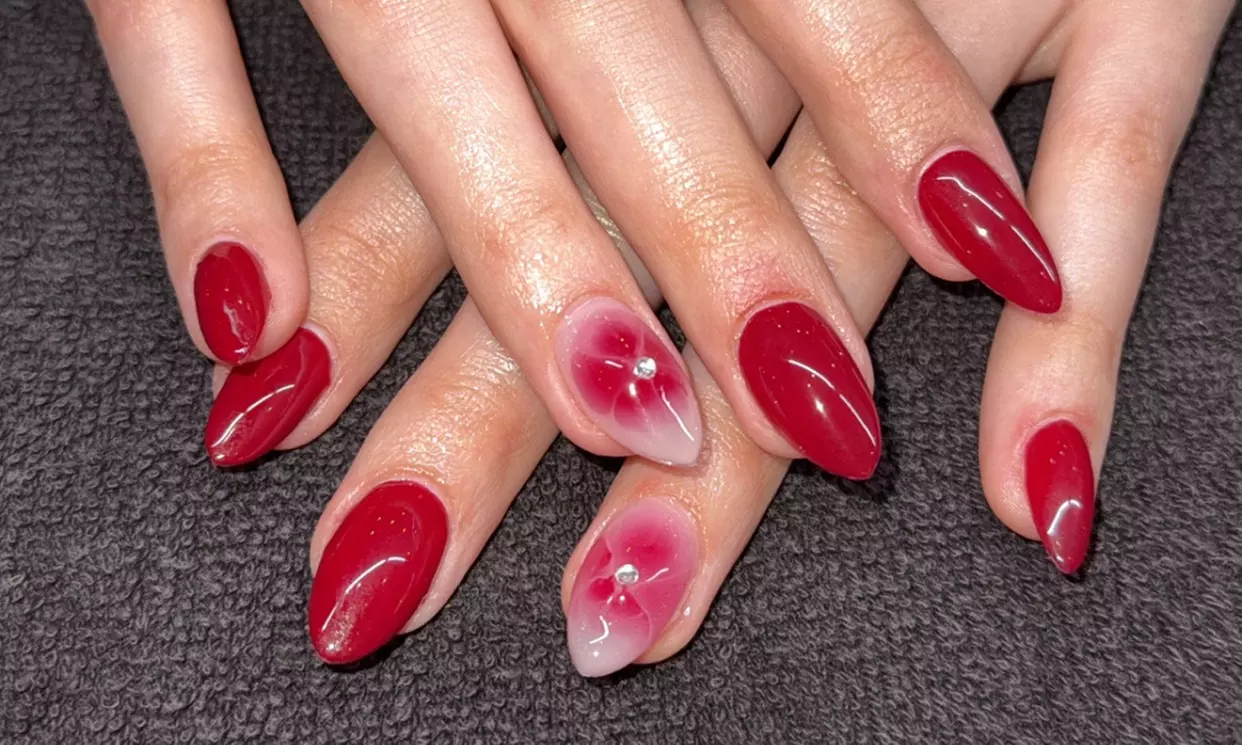 Up to 10% Off on Salon-Shellac/No-Chip Mani-Pedi at Huneys Nails Spa - Primary Image