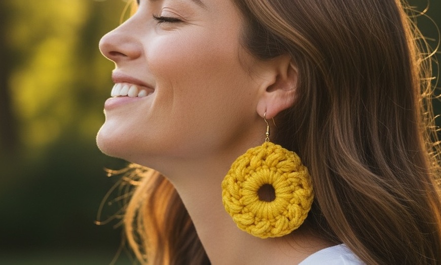 Image 12: Build Your Own Customized Earrings with Metal & Crotchet Pieces