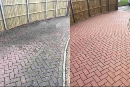 Exterior Deck or Patio Power Washing - Sunny days pressure washing