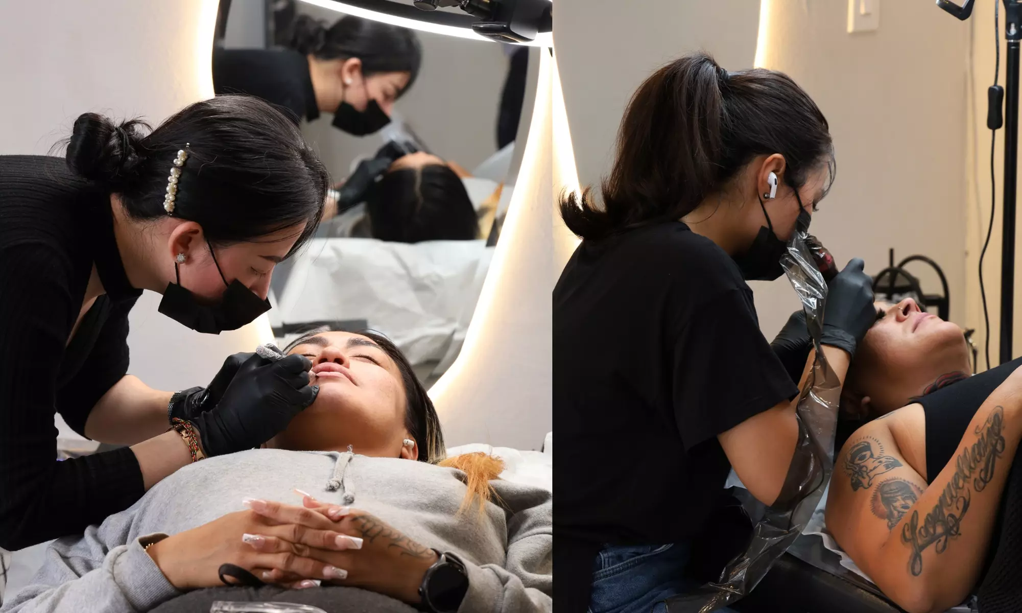 Enhance lips with a unique blush procedure 