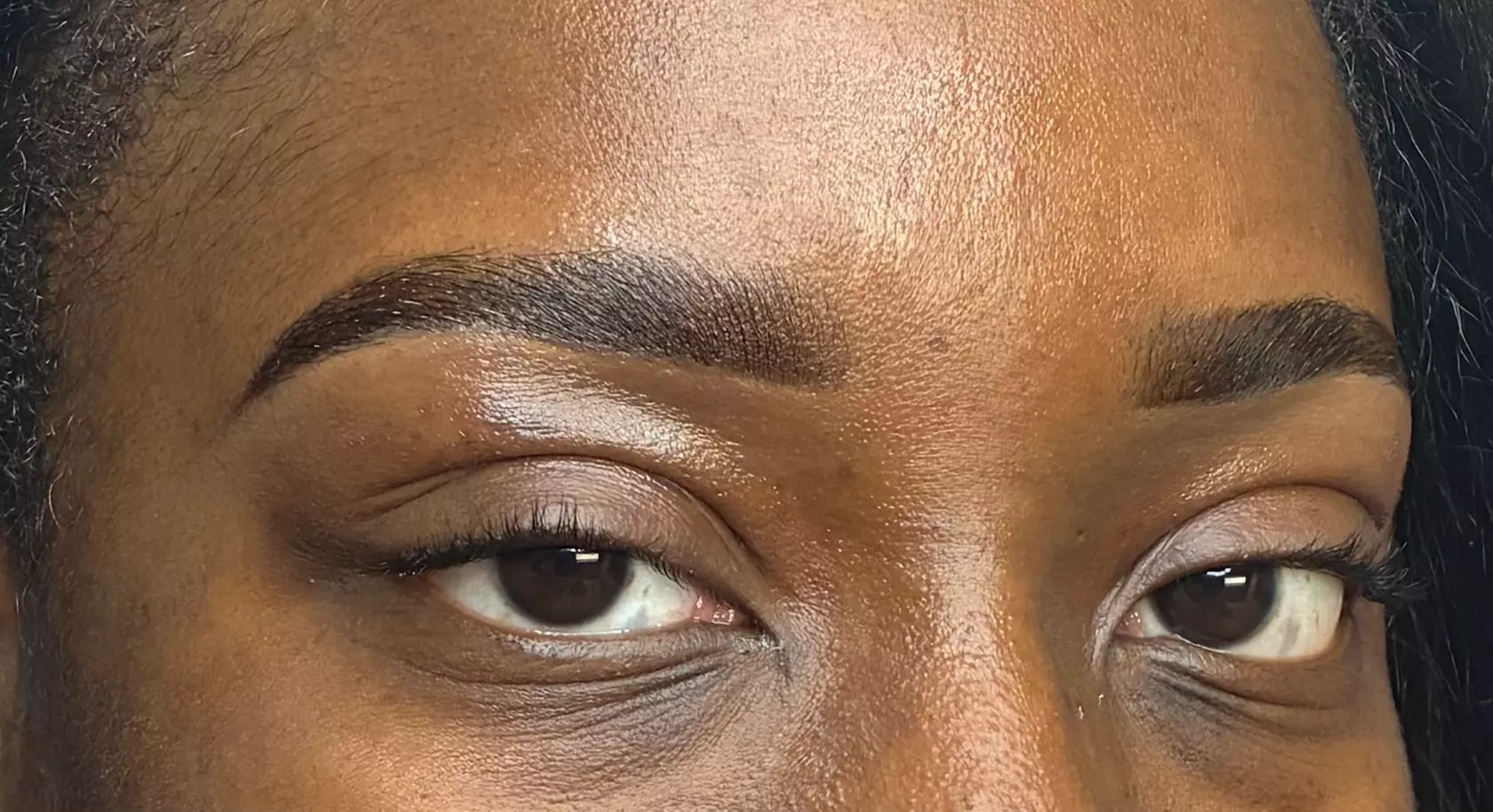 Enhance with Eyebrow Tint and wax, Brow Lamination with Brow Tint
