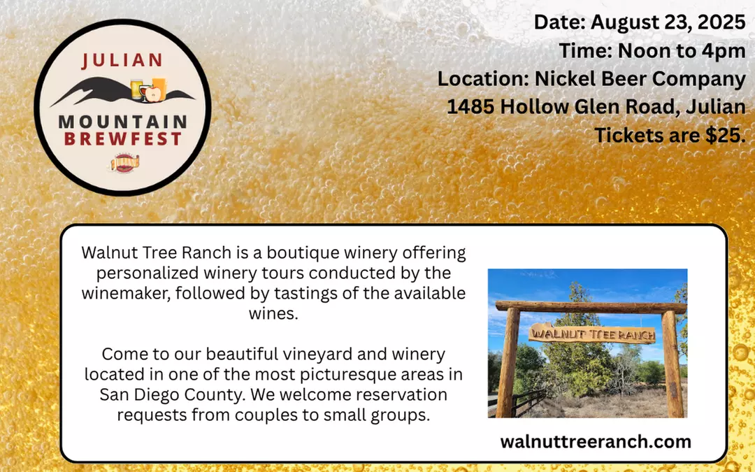 General Admission Ticket to Julian Mountain BrewFest