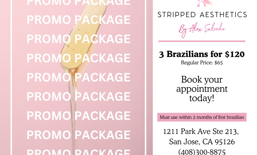 Image 1: Get smooth skin: Three  Brazilian waxes 
