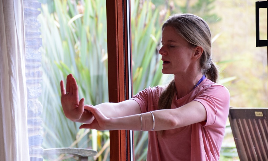 Image 1: Transform w/ 5 Online Private Yoga or First Private Yoga Therapy Class