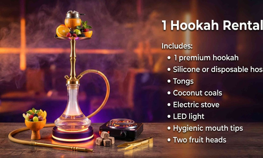 Image 3: Relax in a Hookah Garden with Shisha and Cocktail Options