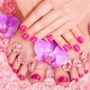 Image 1: Get a fresh look with a gel manicure or a gel manicure and regular pedicure