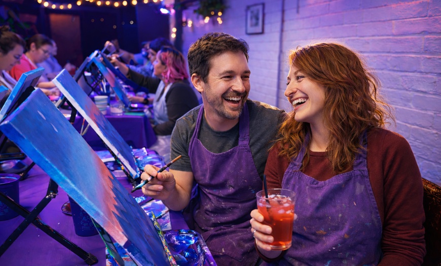 Image 10: Up to 35% Off Groovy Paint and Sip Classes at The Paint Sesh