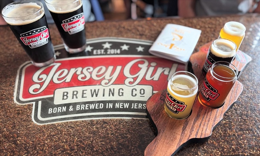 Image 7: Explore Jersey Girl Brewing's Beer Flight or Pint Experience with 32oz Crowlers and Up to 34% Discount