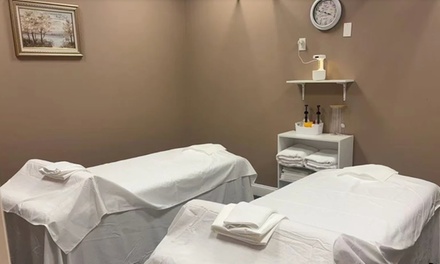 60-Min Spa Package: 45-Min Custom Massage & 15-Min Scalp Treatment with Cupping & Hot Stones - Meet Spa