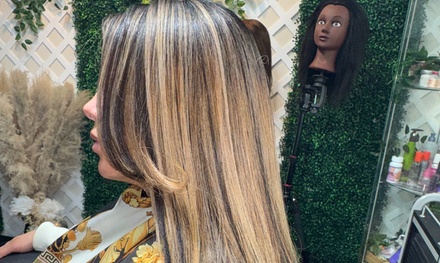 Balayage Xpress, Toner, Shampoo, Deep Conditioner, and Blow-Dry - Divas Dominican Hair Design